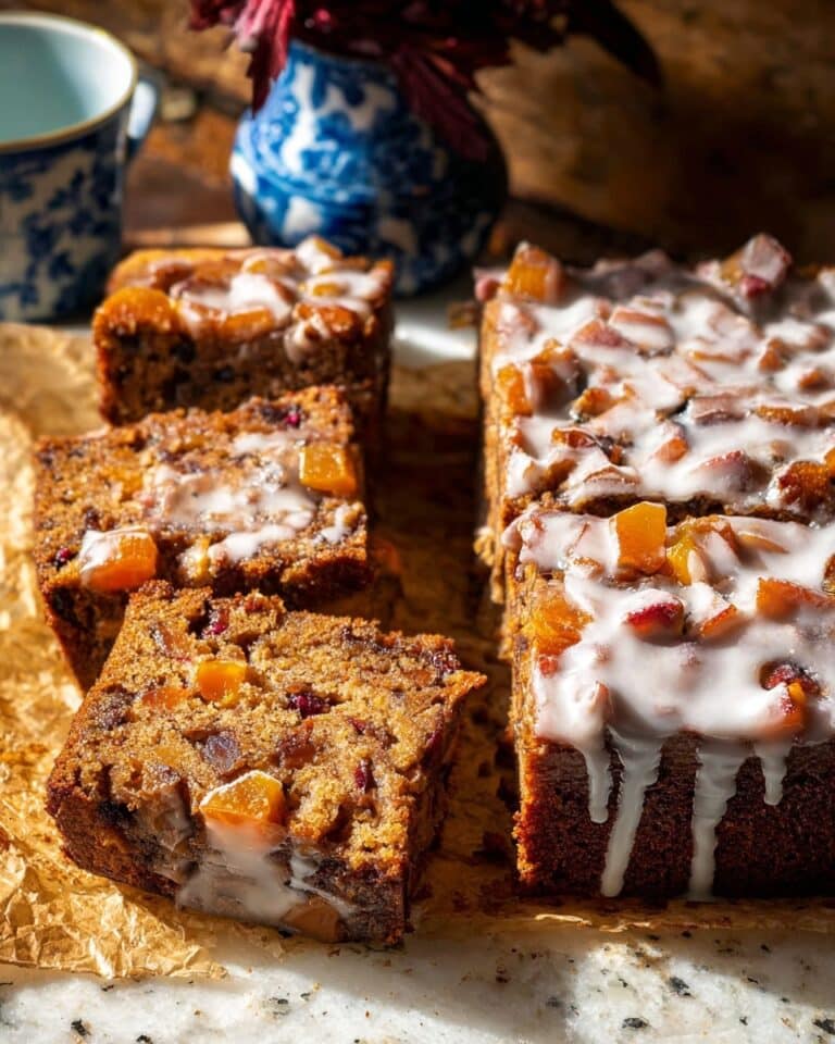 Glazed Honeycrisp Apple Fritter Cake Recipe