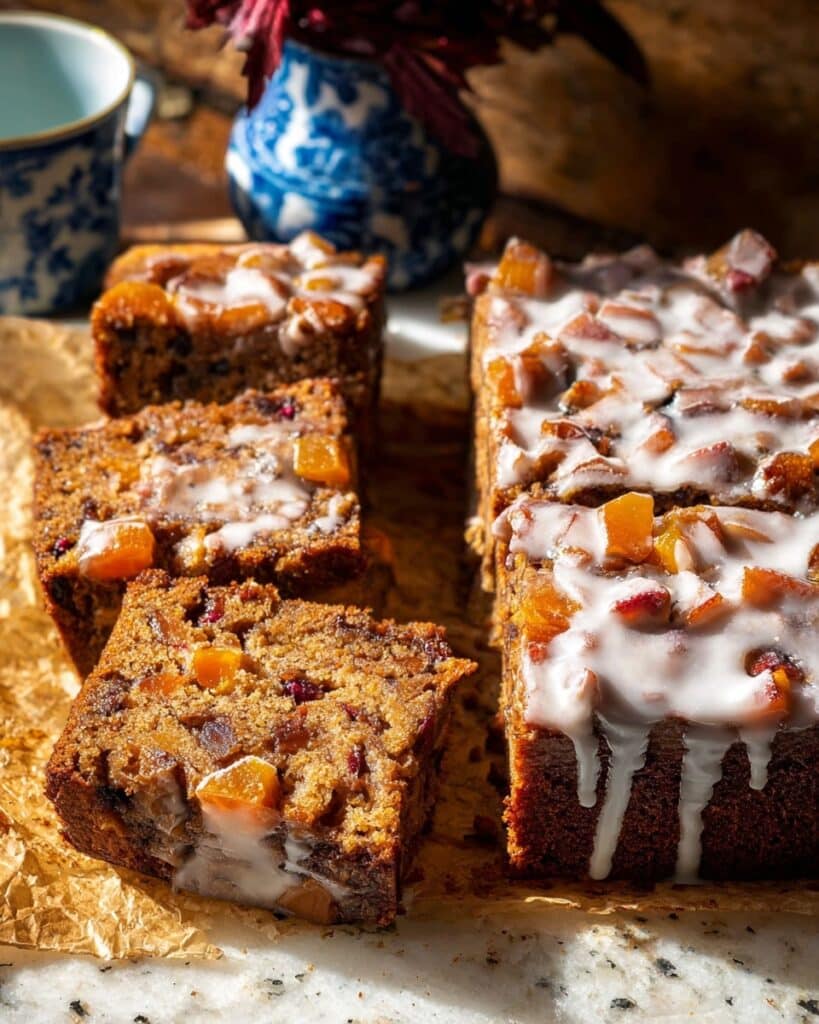 Glazed Honeycrisp Apple Fritter Cake Recipe