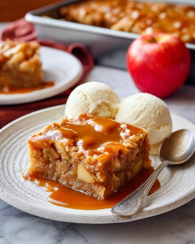 Apple Fritter Cake with Brown Sugar Glaze Recipe