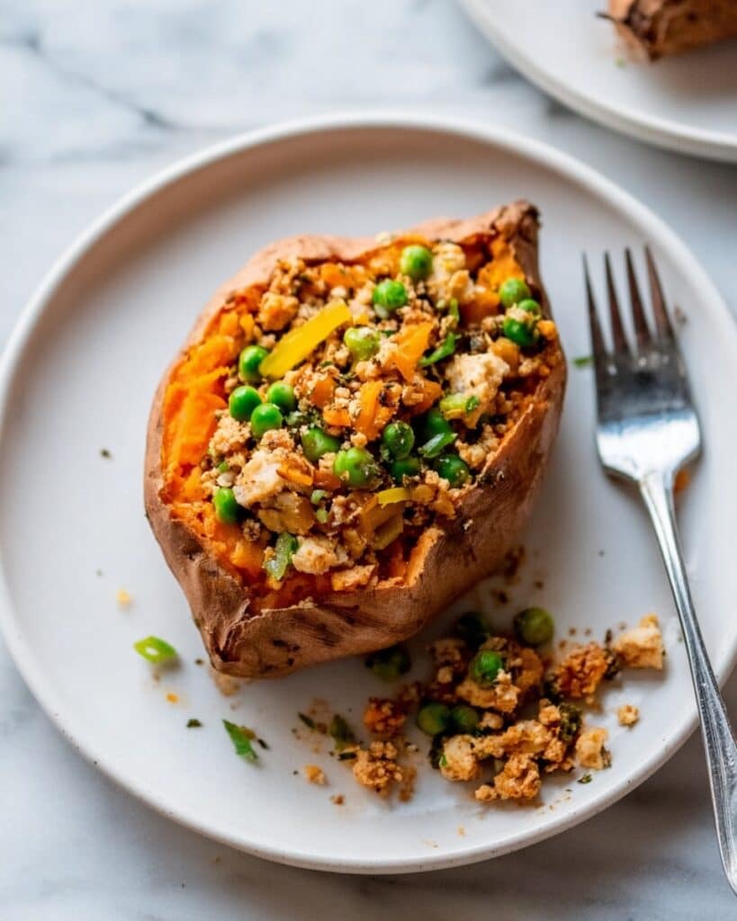 Turkey Shepherd’s Pie Loaded Sweet Potato Recipe