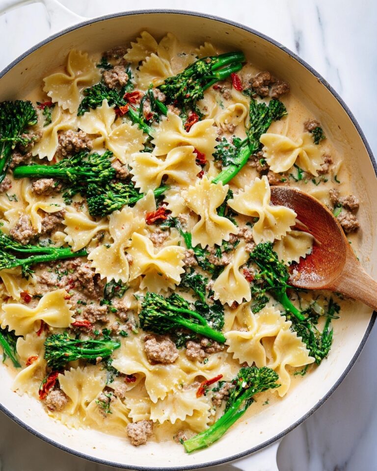 Bow-Tie Pasta with Sausage and Broccoli Recipe