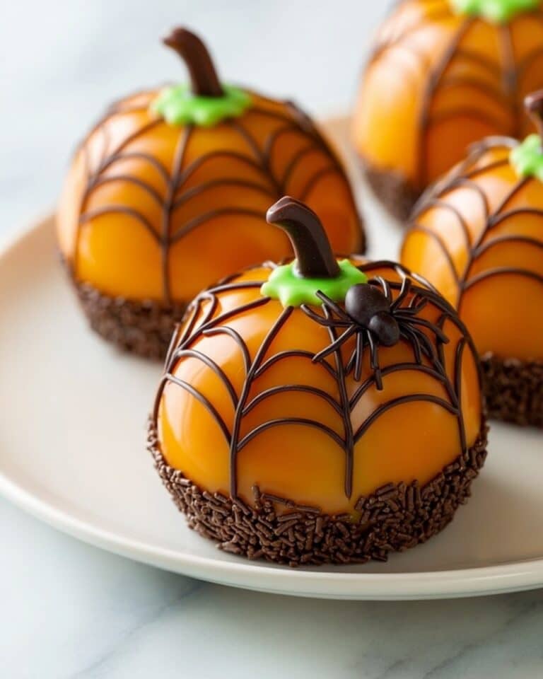 Halloween Spiderweb Caramel Apples Recipe