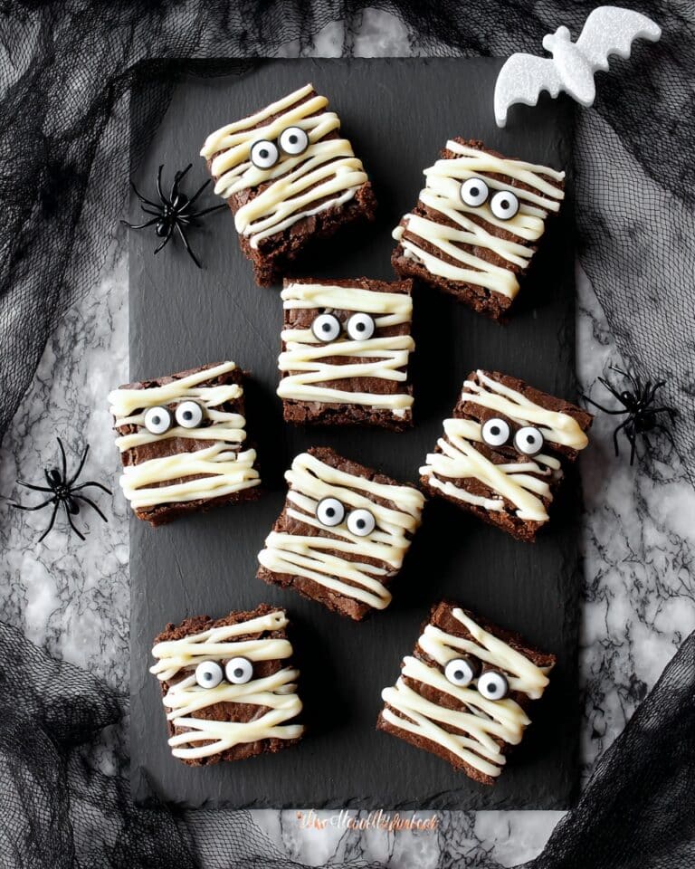 Mummy Brownies for Halloween Recipe