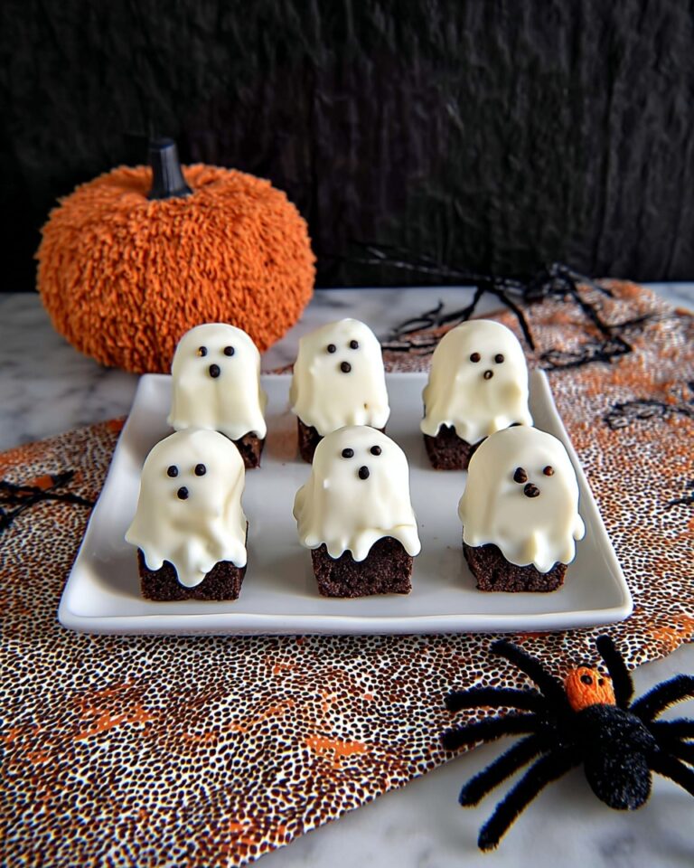 Easy Ghost Brownies Recipe