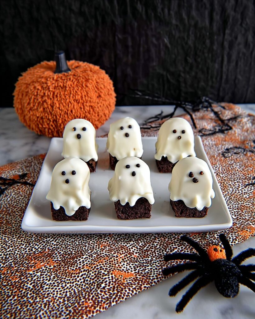Easy Ghost Brownies Recipe