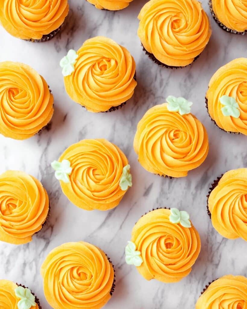Decorated Pumpkin Cupcakes Recipe