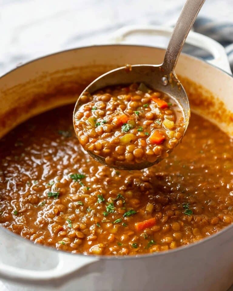 Hearty Lentil Soup with Carrots, Tomato, and Lemon Recipe