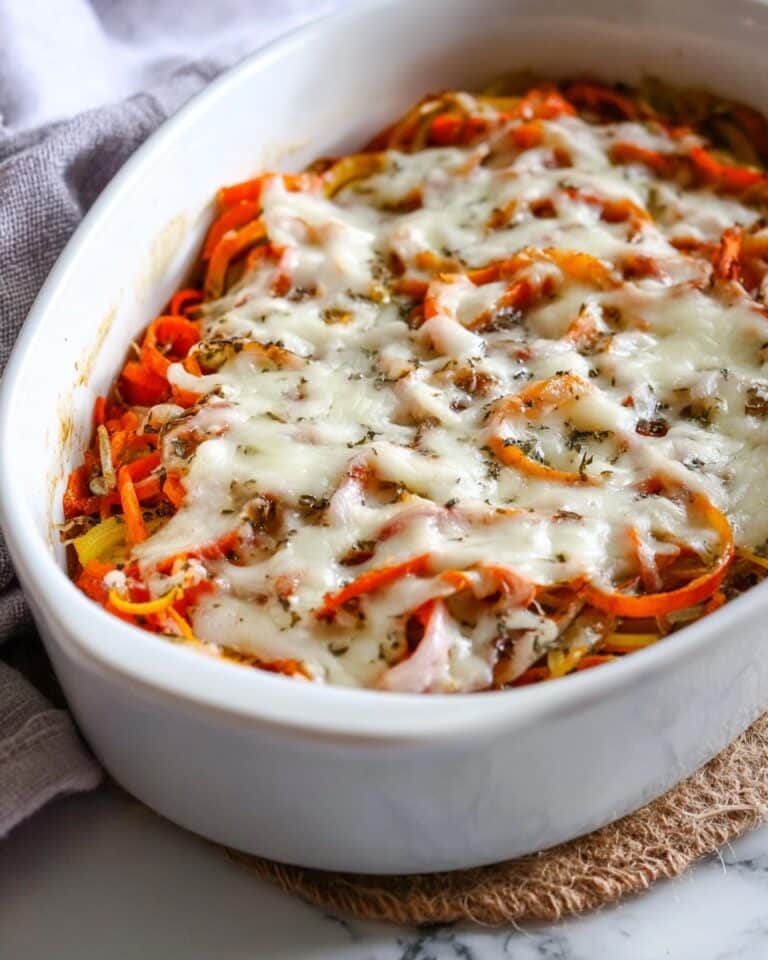 Spiralized Winter Veggie Gratin Recipe