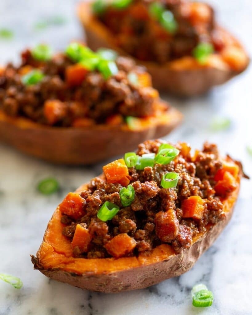 Sloppy Joes Stuffed Sweet Potatoes Recipe