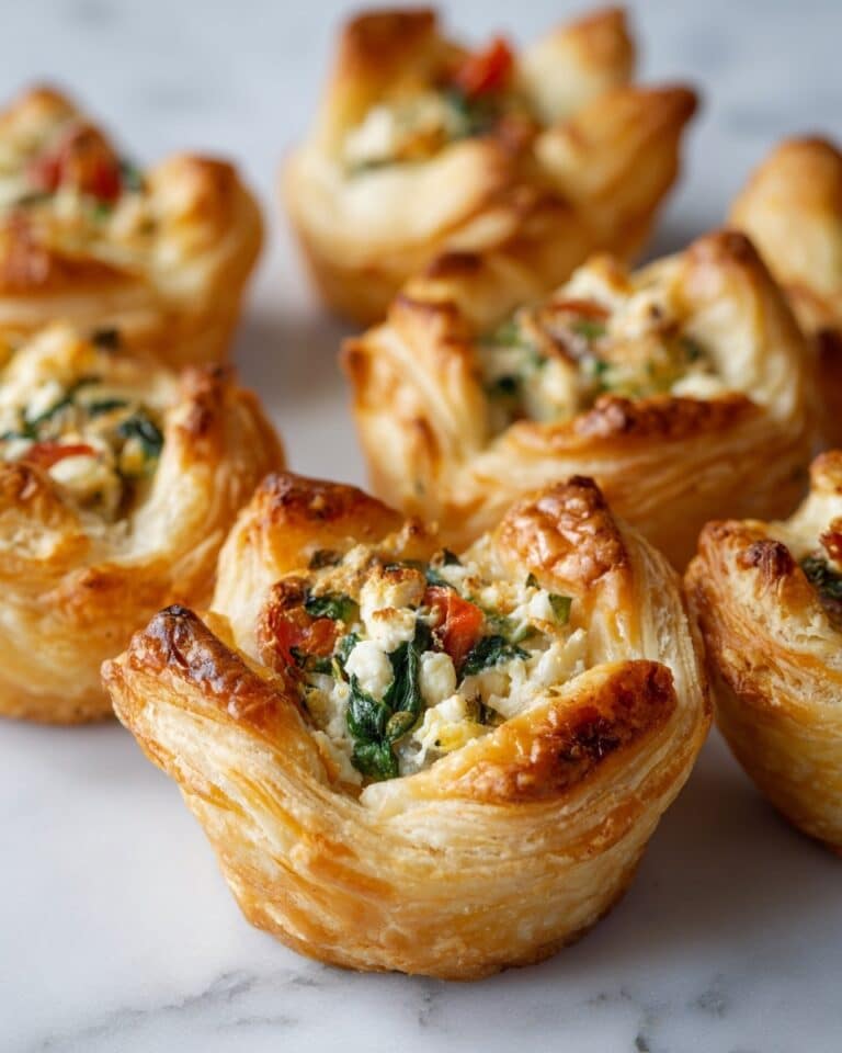 Cheesy Spinach Puffs with Feta and Sun-Dried Tomatoes Recipe