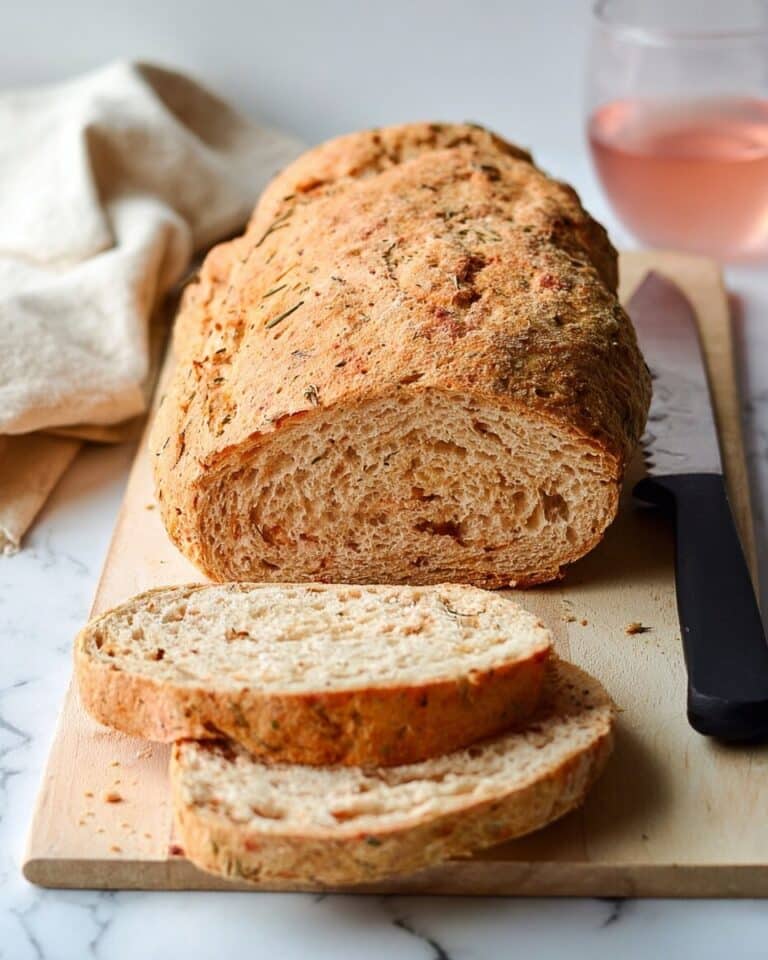 Roasted Red Pepper and Chive Bread Recipe