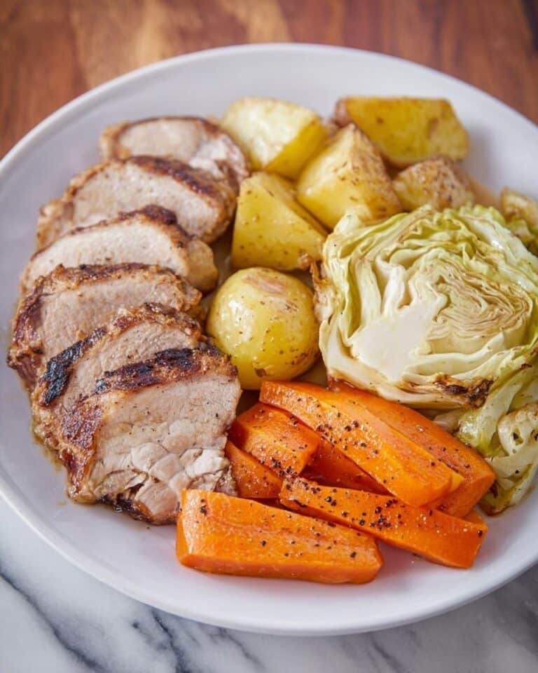 Corned Turkey and Cabbage Roast with Spiced Vegetables Recipe