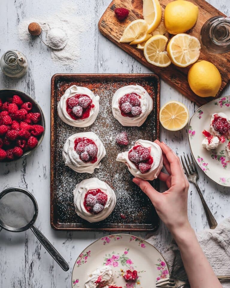 Raspberry Mini Pavlovas Recipe