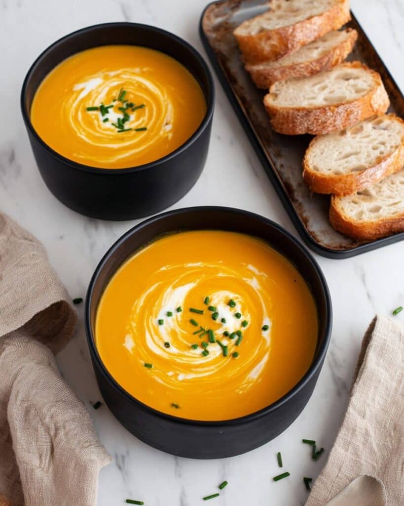 Roasted Carrot Ginger Soup Recipe