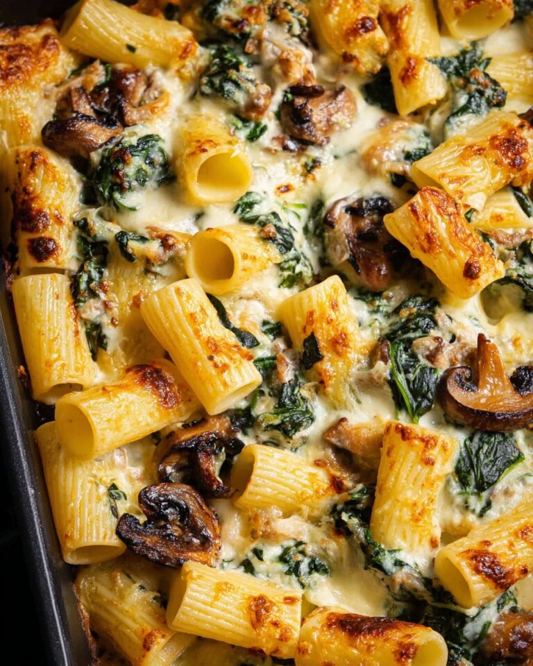 Creamy Mushroom Pasta Bake Recipe