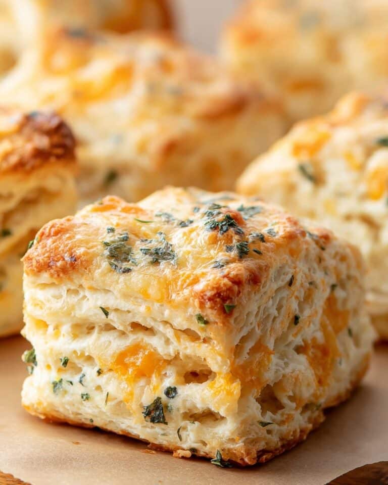 Cheddar Garlic Butter Biscuits Recipe