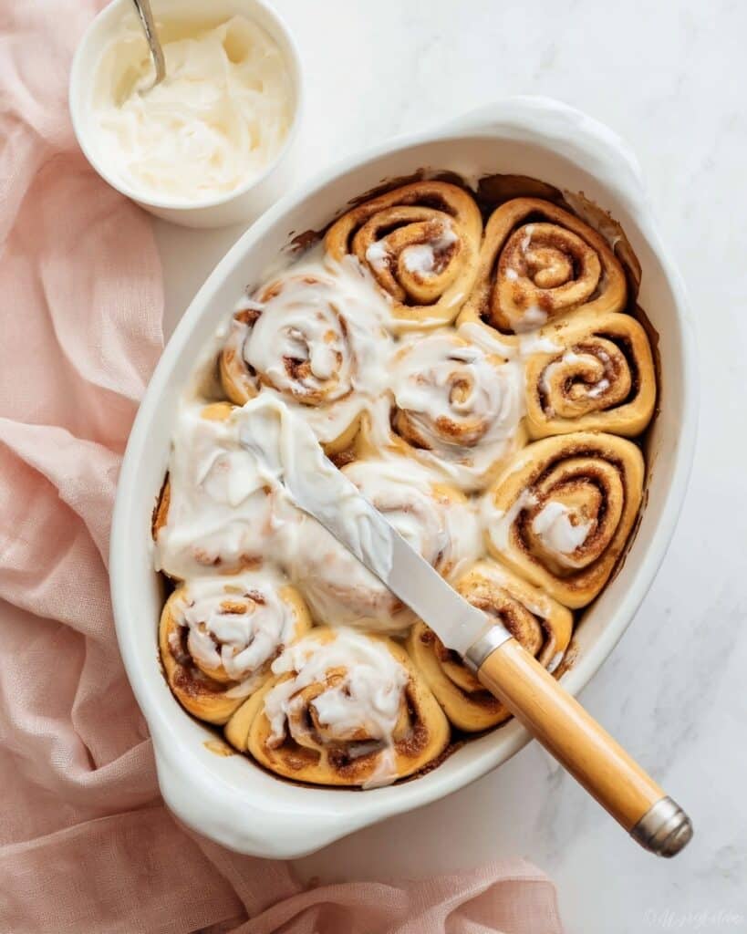 Creamy Cinnamon Roll Icing (Glaze) Recipe