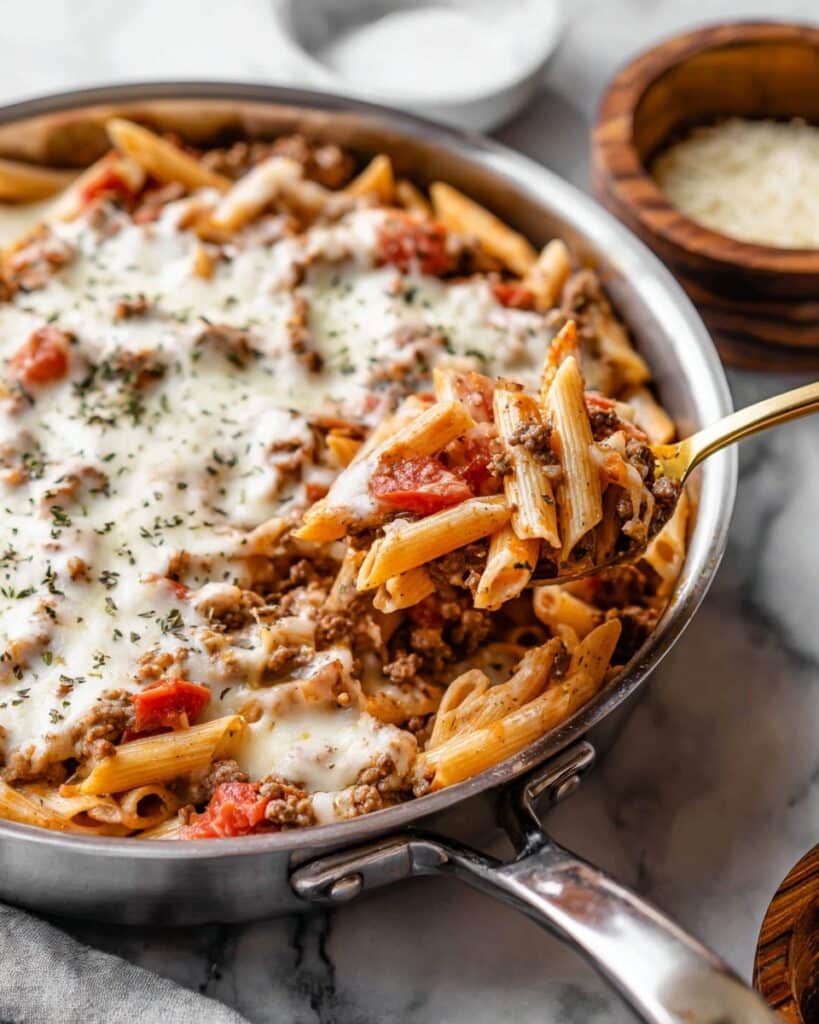 One Pan Baked Ziti Recipe