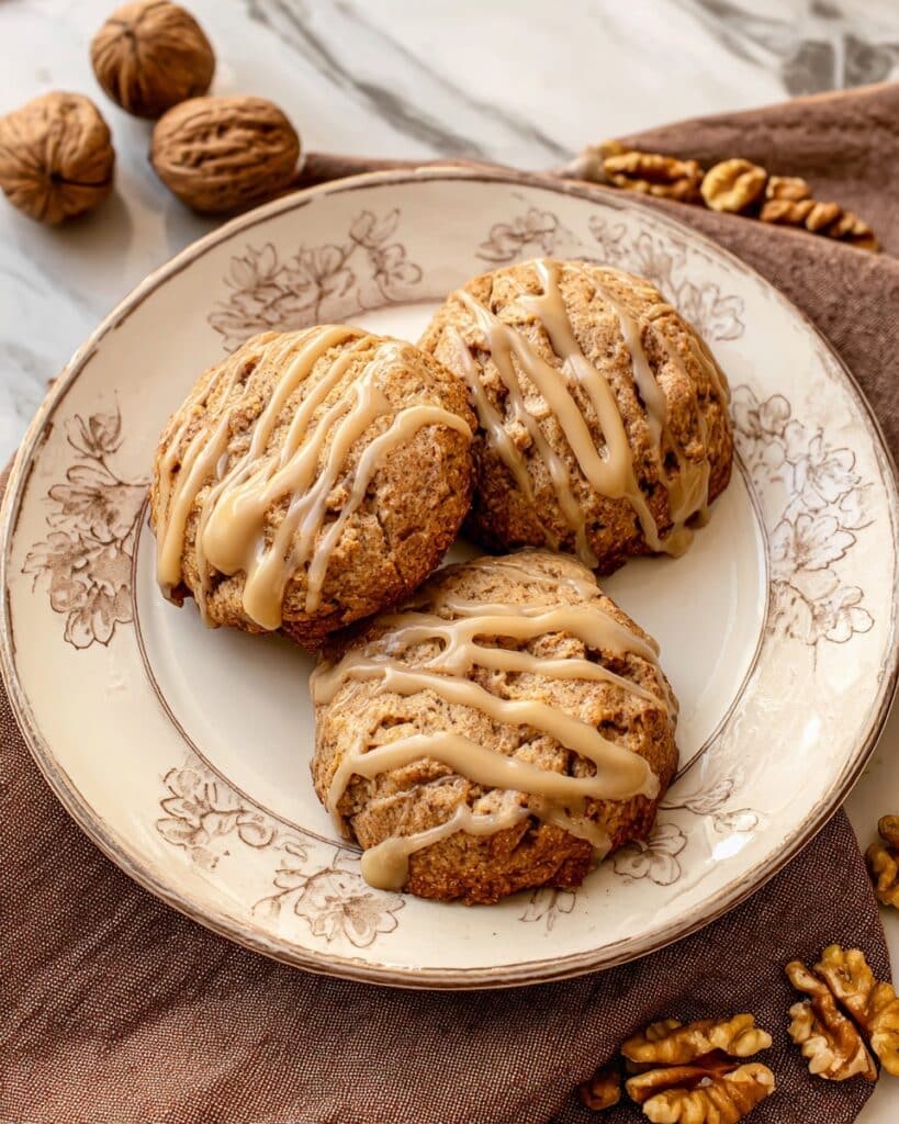 Glazed Maple Walnut Scones Recipe