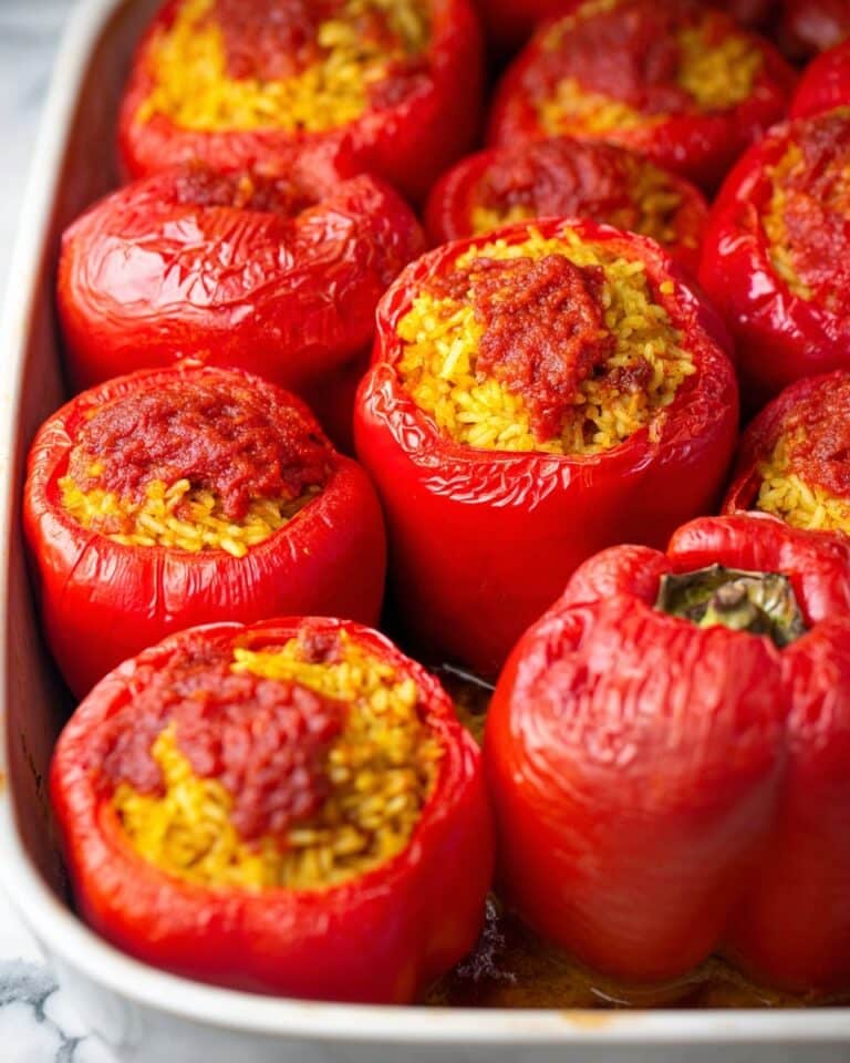 Chicken and Rice Stuffed Peppers Recipe